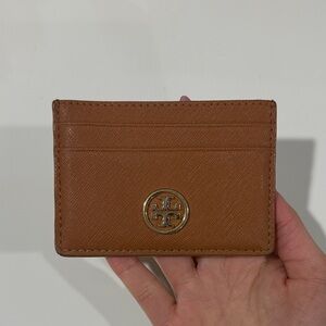 Tory Burch Tan Leather Card Holder